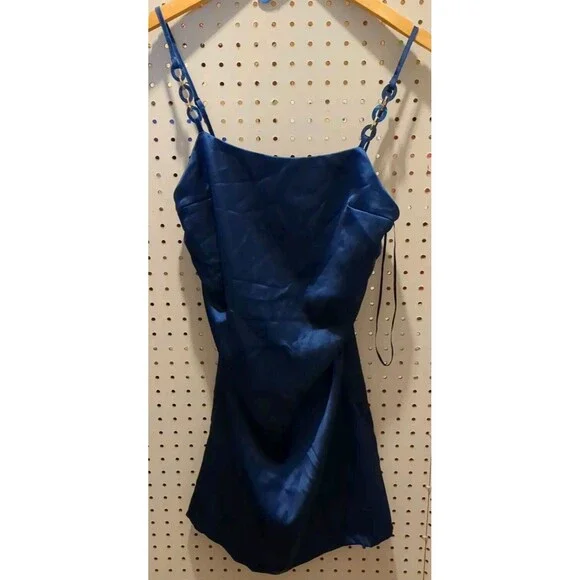 Zara | Dresses | Zara Evening Dress Dark Blue Strap Size Small Sleeveless  Party | Poshmark